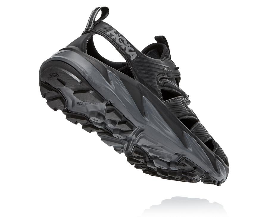 Hoka Australia One One Hopara - Mens Sandals Black - FIGUO-5712